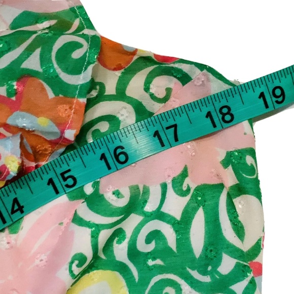 LILLY PULITZER Mariposa Peggy Dress Size 12 Ruffle - Picture 9 of 12